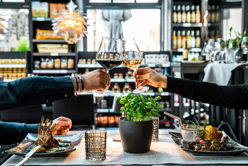 Italienische Weine - Italienisches Restaurant due amici by Nuivi innen - Rodgau bei Frankfurt am Main