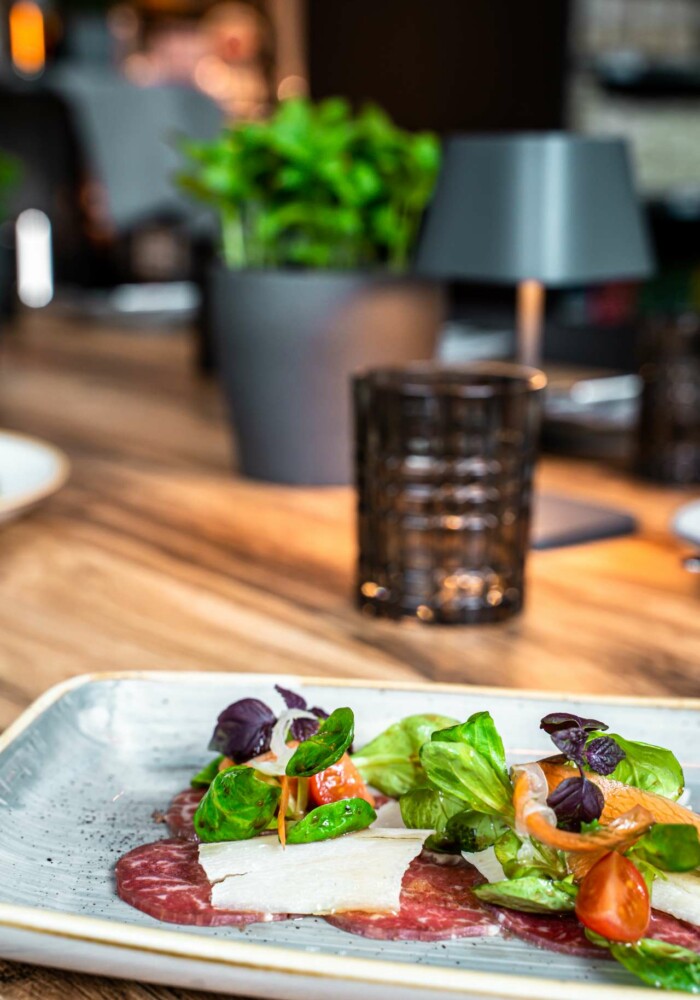 Rindercarpaccio - einzigartig im Restaurant Nuivi in Rodgau bei Frankfurt